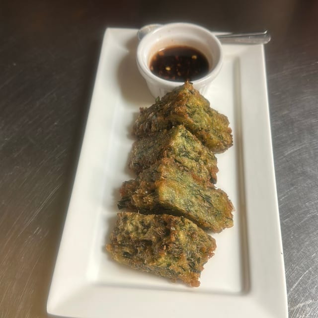 Fried Chive Dumplings.