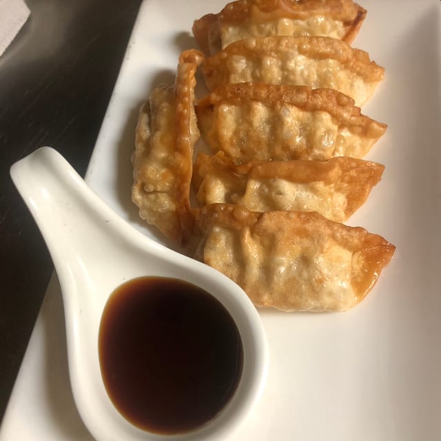 Fried Chicken Potstickers.