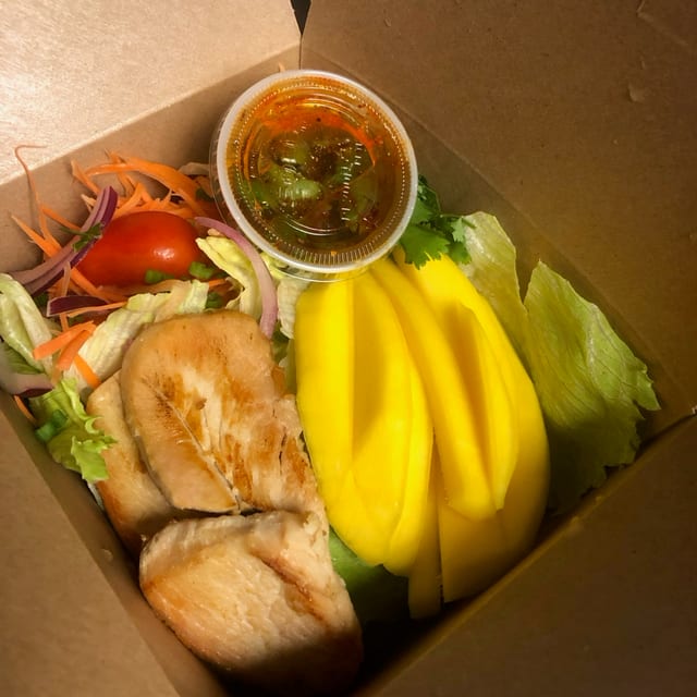 Grilled Chicken Mango Salad.