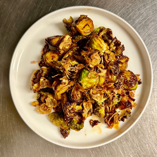 Crispy Brussels Sprouts.